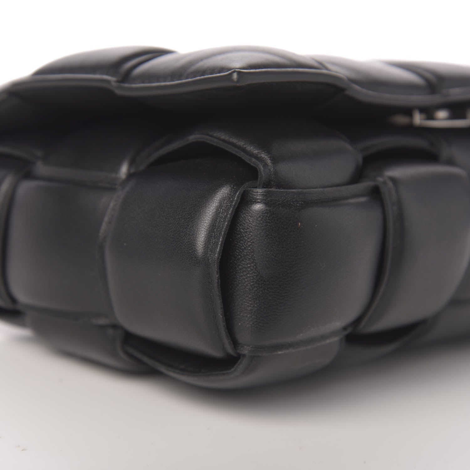 Bottega Veneta Nappa Maxi Intreccio Padded Cassette Crossbody Bag Black 7 of 9