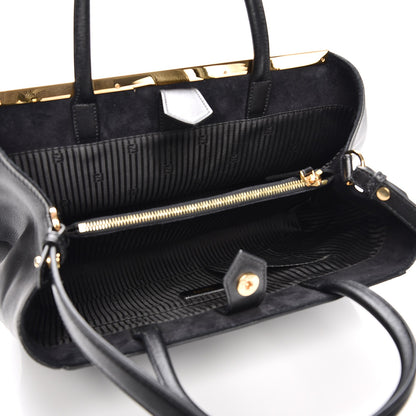 Fendi Vitello Elite Regular 2Jours Tote Black 6 of 11