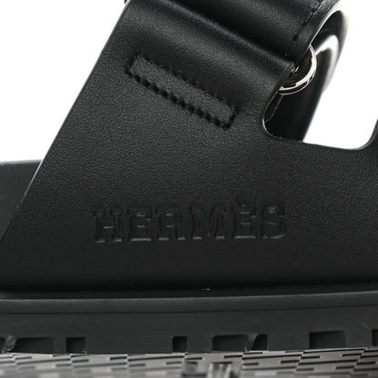 Hermes Calfskin Womens Chypre Sandals 36 Black 8 of 10