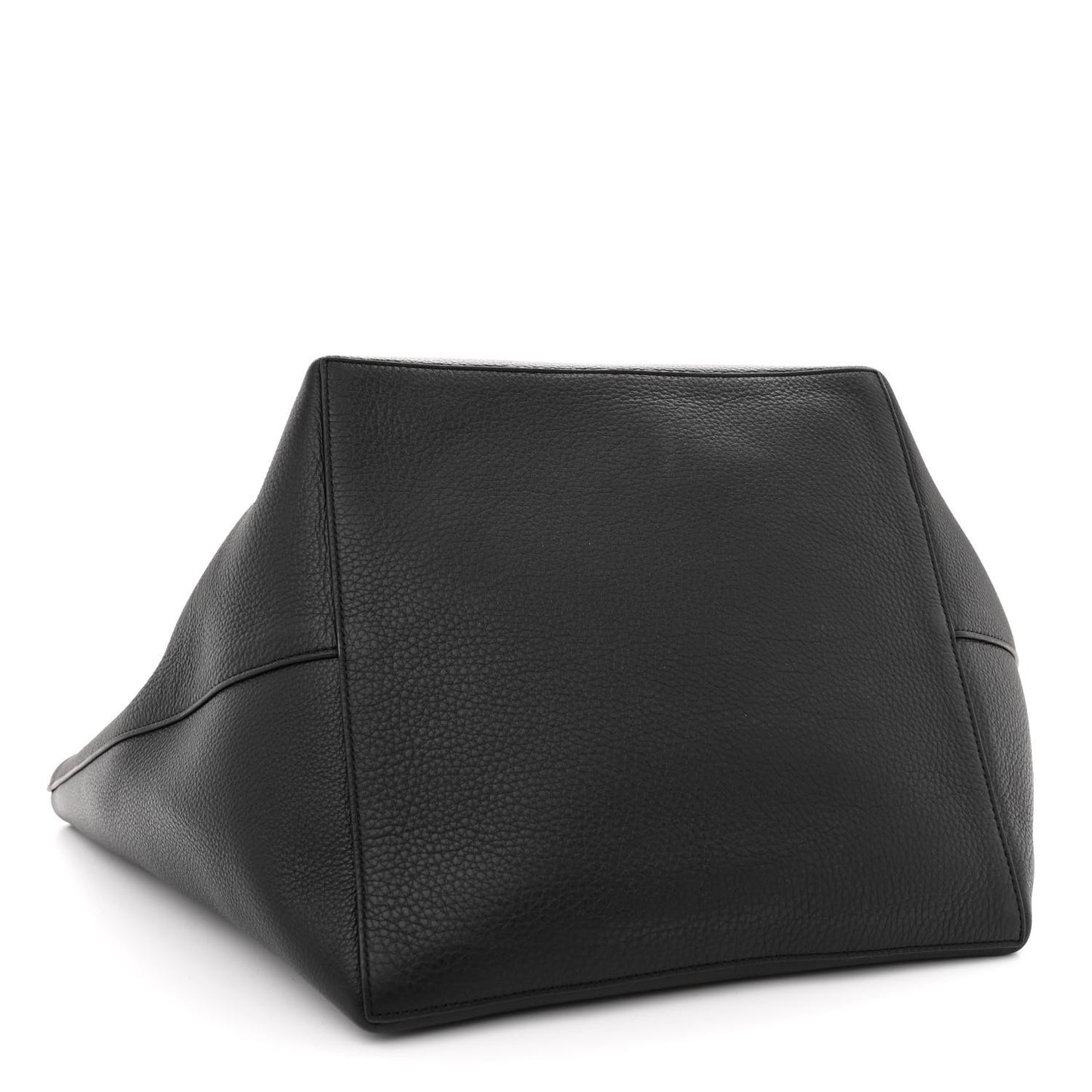 Grained Calfskin Park Tote Three Black