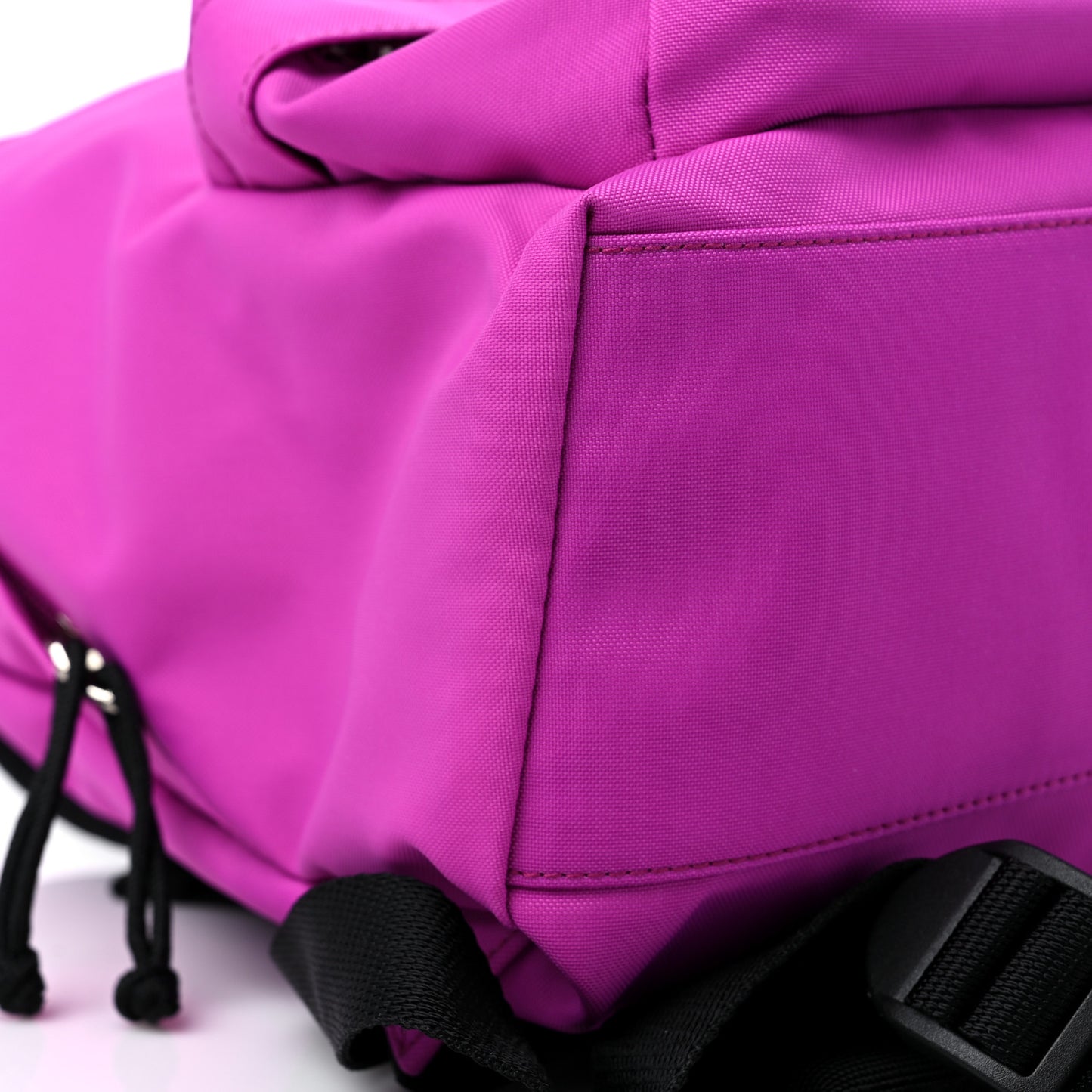 Sport Nylon Logo Embroidered S Wheel Backpack Fuchsia Black