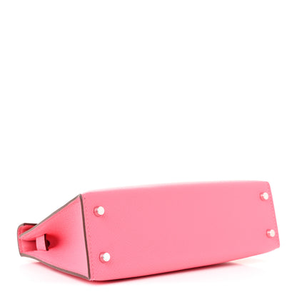 Hermes Epsom Mini Kelly Sellier 20 Rose Lipstick Rose Azalee 4 of 11