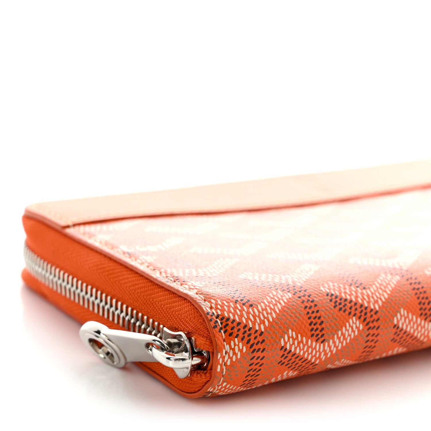 Goyard Goyardine Matignon Zip Around GM Wallet Orange 6 of 8