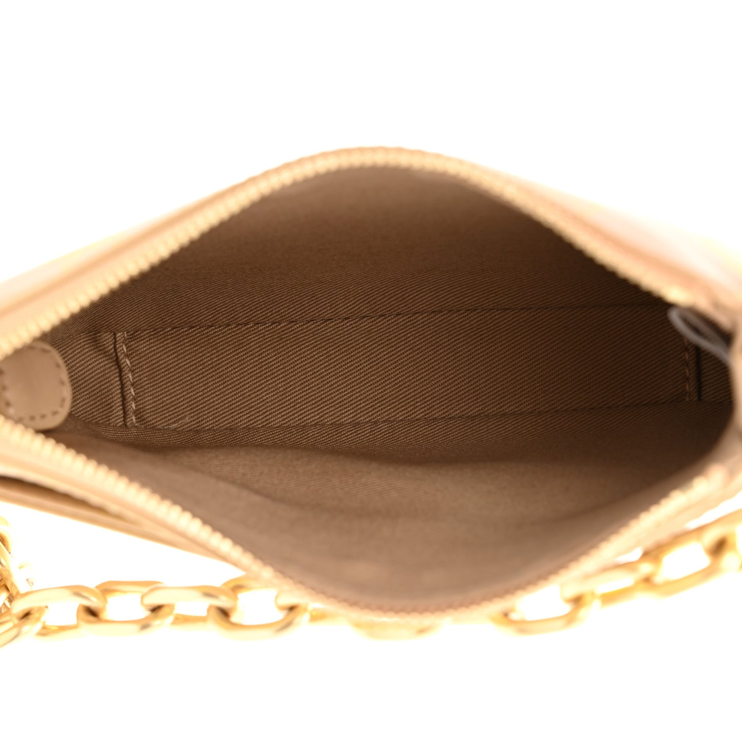 Calfskin Color Splash Mini Pouch on Chain Croissant