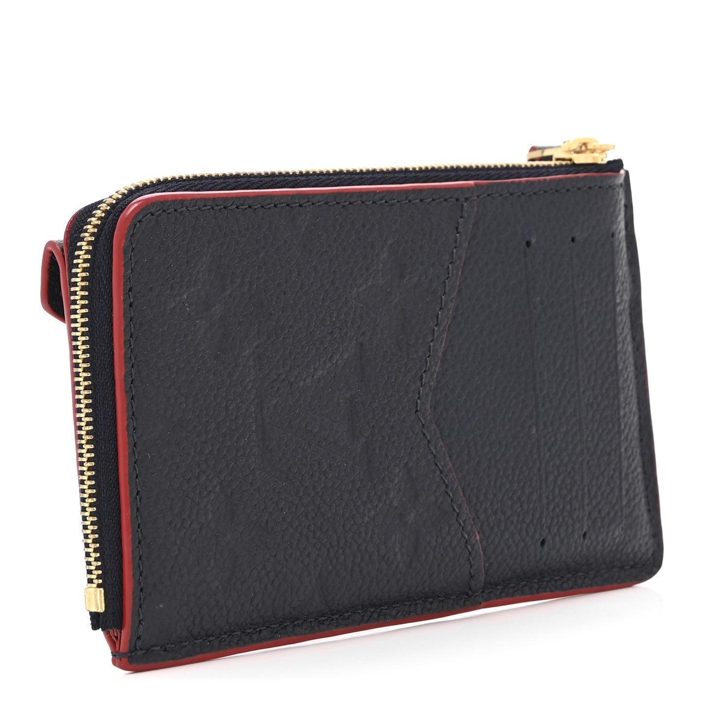 Empreinte Recto Verso Card Holder Marine Rouge