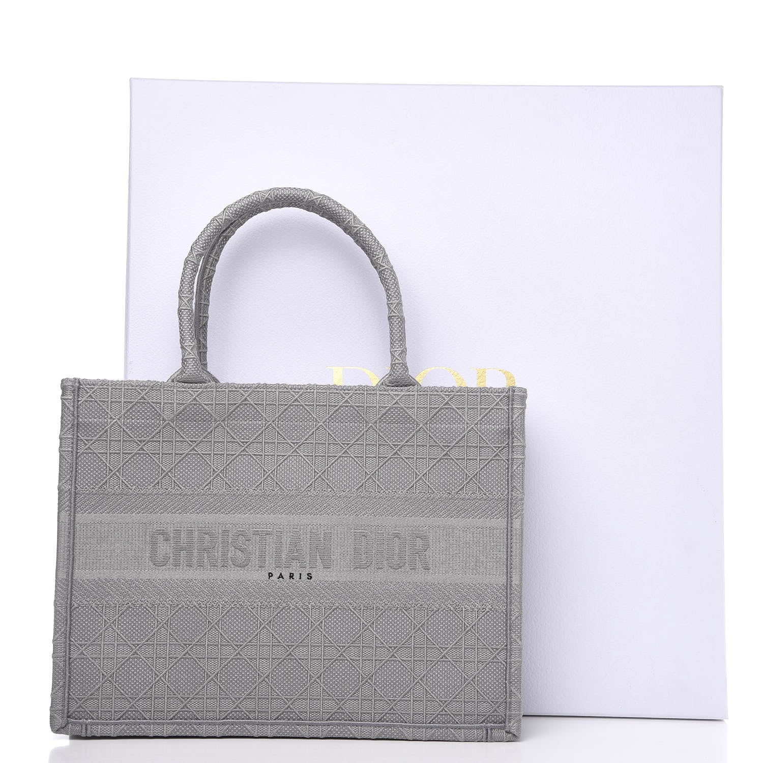 Christian Dior Embroidered Medium Book Tote Stone 10 of 10