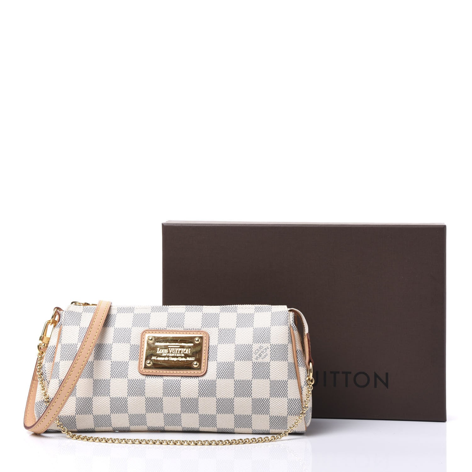 Louis Vuitton Damier Azur Eva Clutch 10 of 10