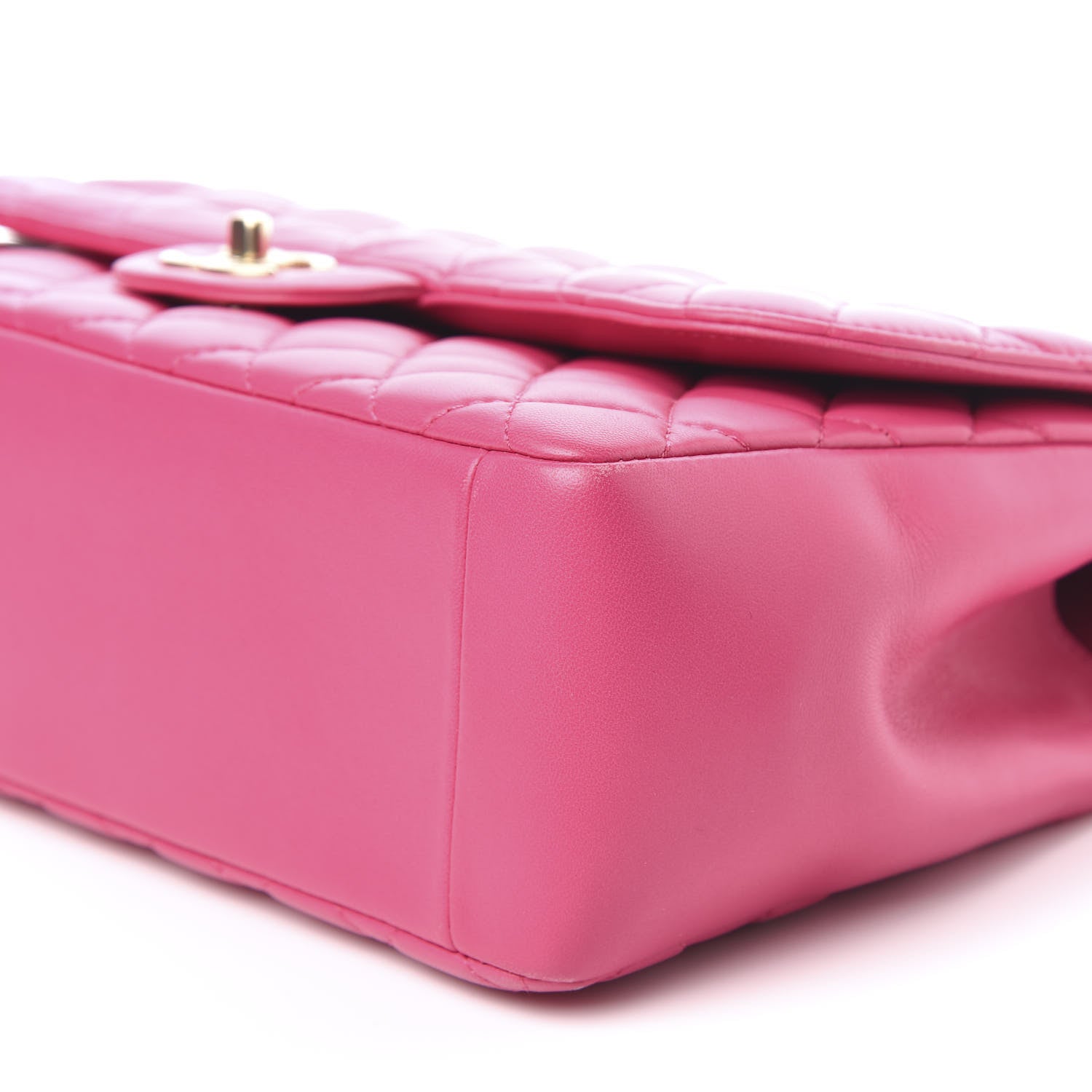 Chanel Lambskin Quilted Jumbo Mademoiselle Chic Flap Fuchsia 9 of 16