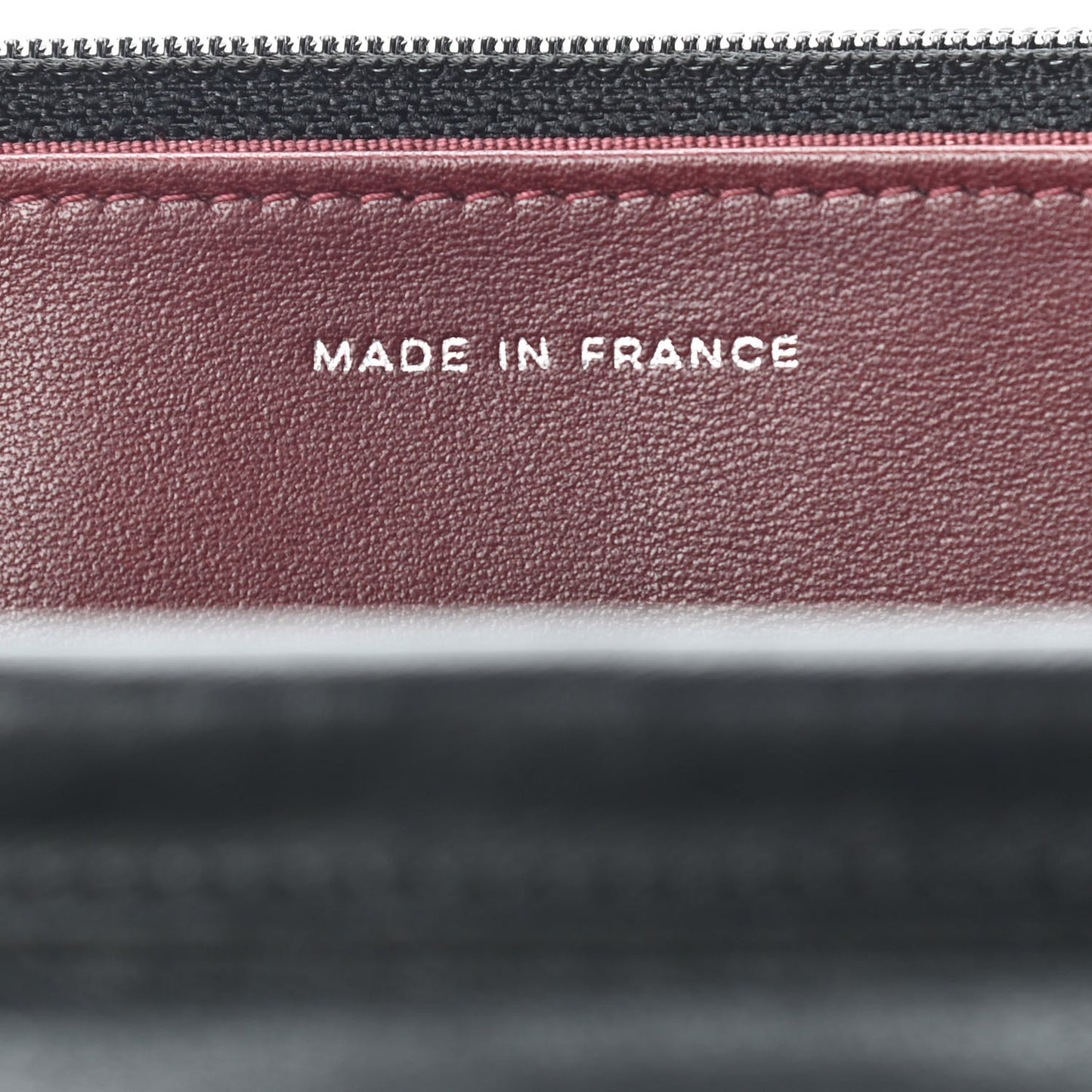 Lambskin Quilted Wallet On Chain WOC Black