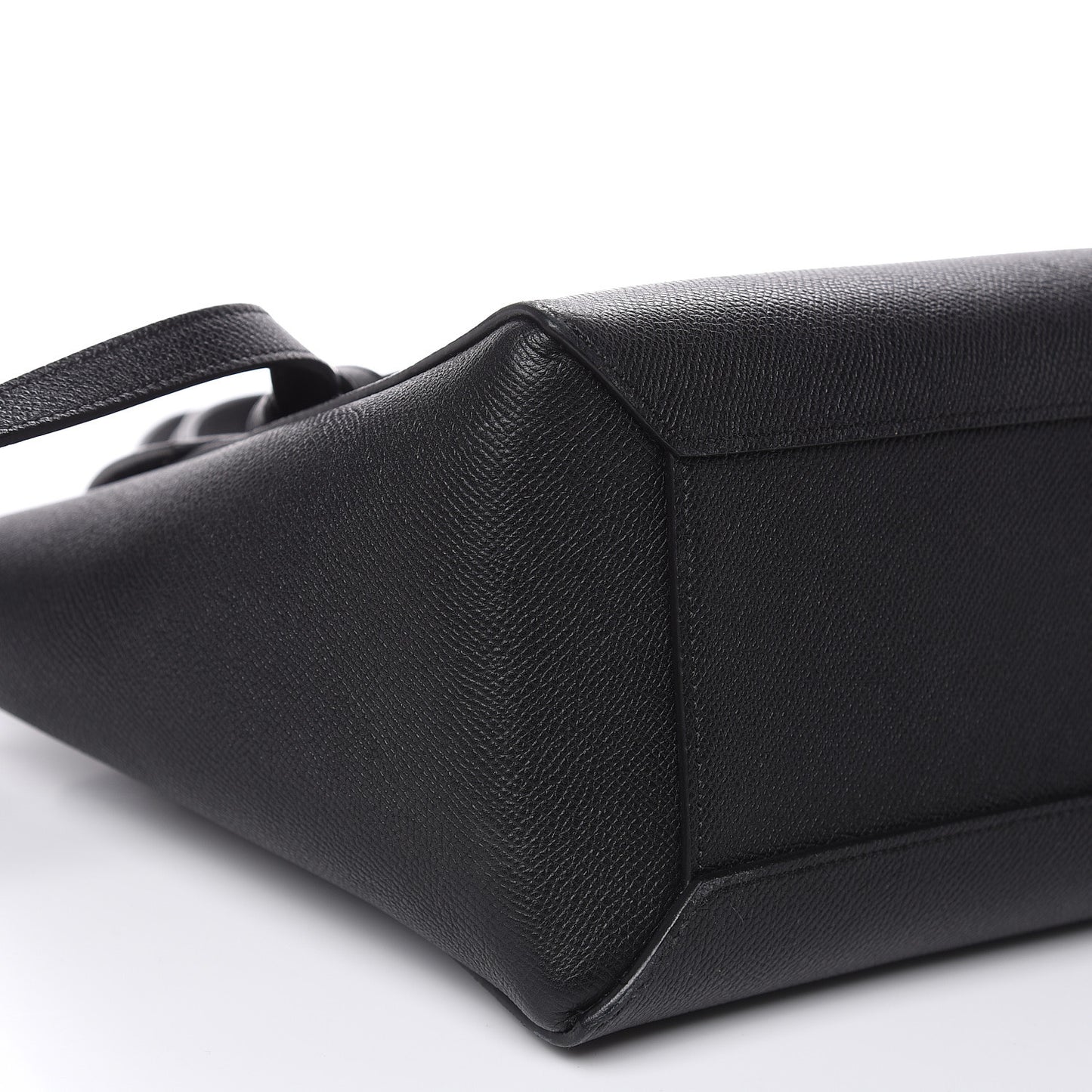 Grained Calfskin Micro Belt Bag Black