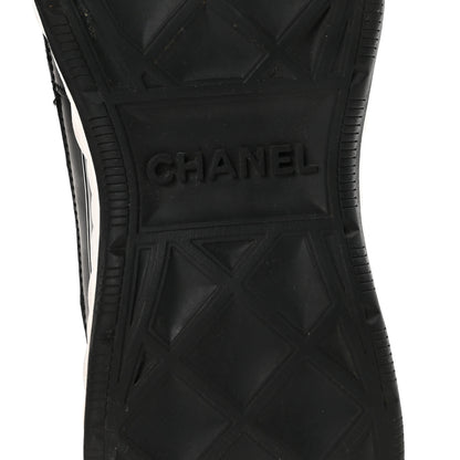 Chanel Velvet Calfskin Mixed Fibers CC Sneakers 38 Black 7 of 10