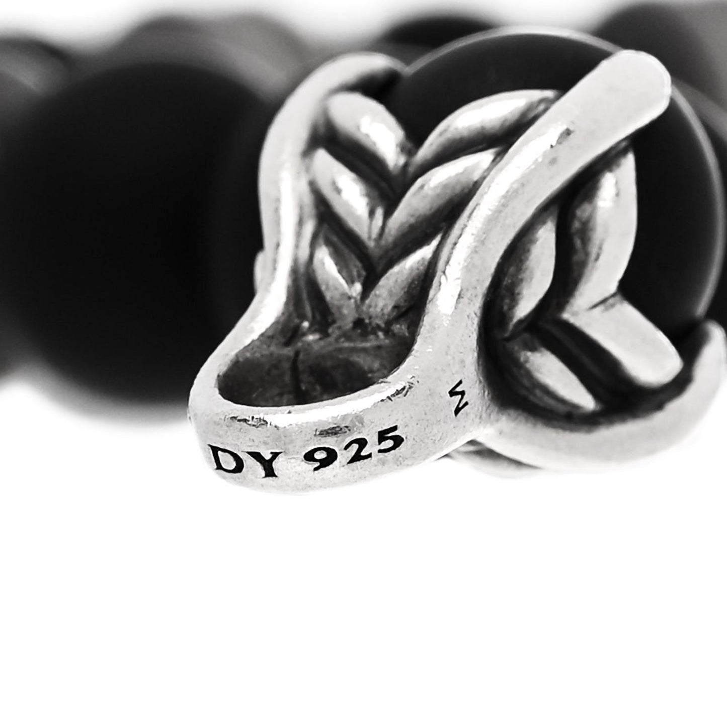 Sterling Silver Black Onyx Sapphire Tsavorite 8mm Spiritual Beads Rainbow Bracelet