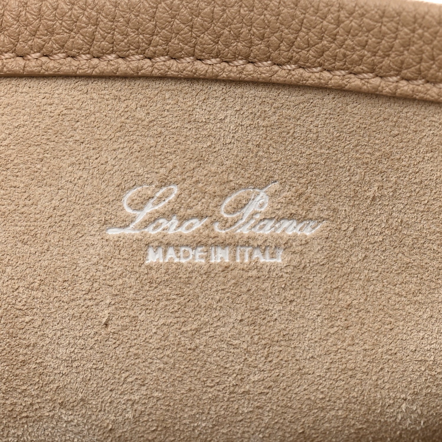 Loro Piana Grained Calfskin Micro Bale Bag Light Mastic 7 of 11