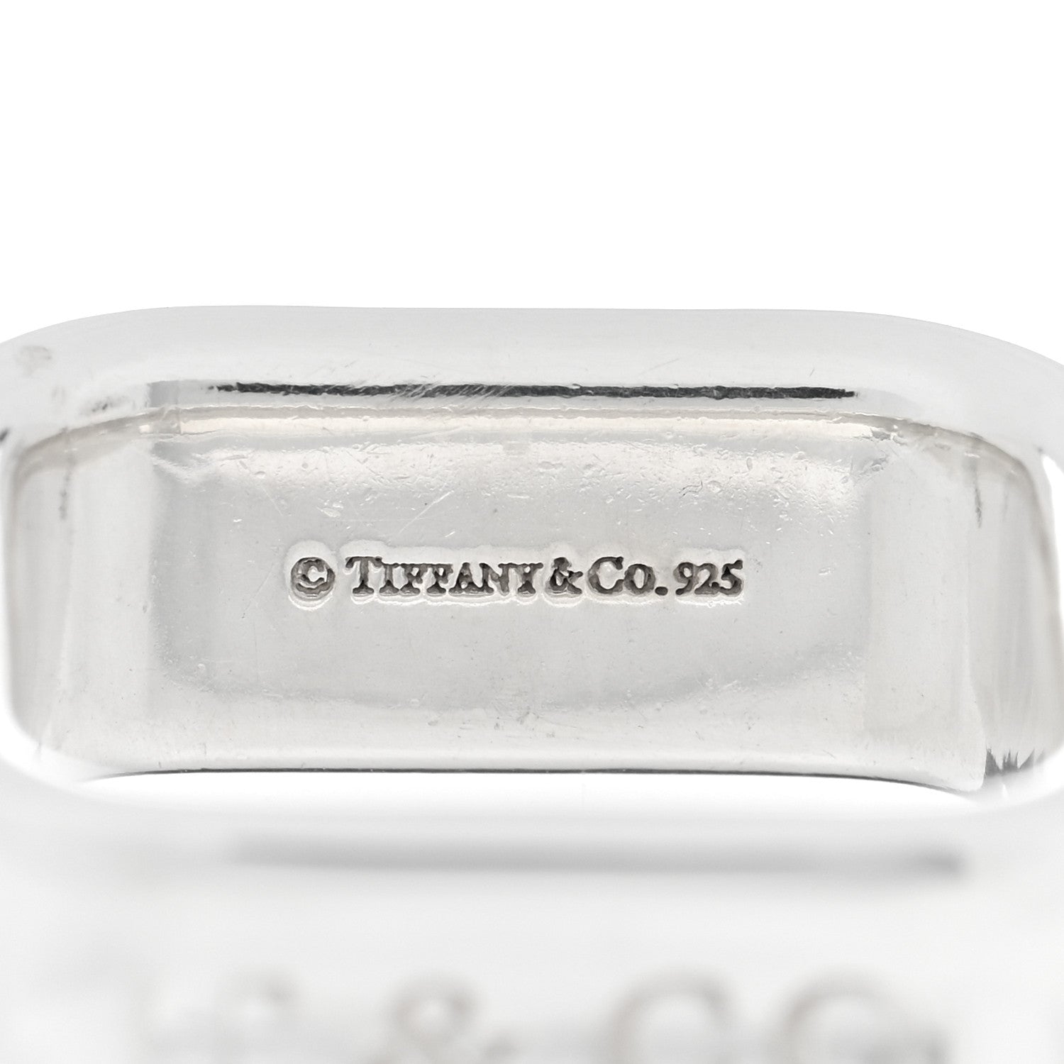 Tiffany Sterling Silver 1837 Square Ring 52 6 4 of 4