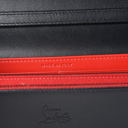 Christian Louboutin Calfskin Macaron Spiked Flap Wallet Black 7 of 9
