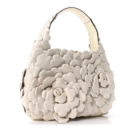 Valentino Garavani Nappa Atelier 03 Rose Edition Small Hobo White 3 of 10
