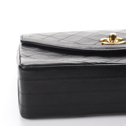 Chanel Lambskin Quilted Medium Single Flap Black 13 of 15