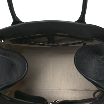 The Row Matte Grained Calfskin Soft Margaux 12 Black 5 of 9