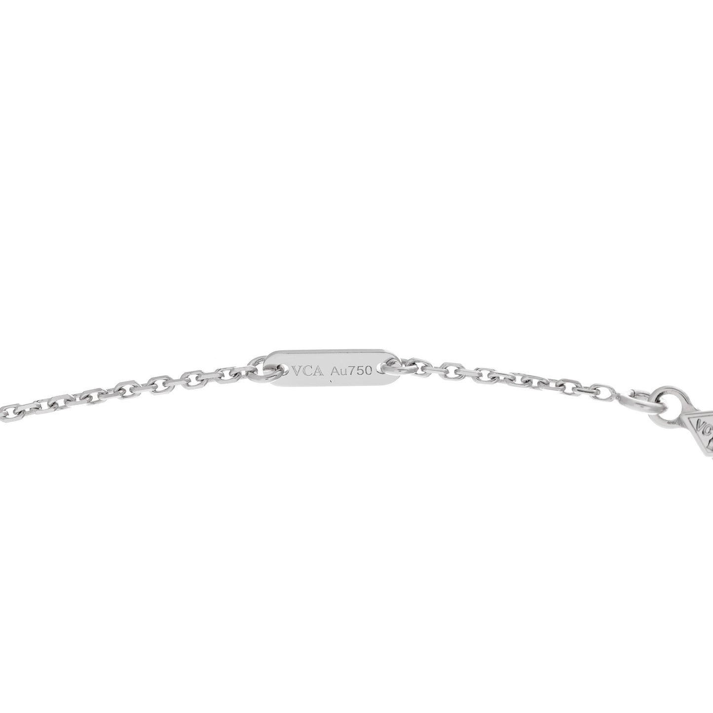 18K White Gold Diamond Socrate One Flower Pendant Necklace