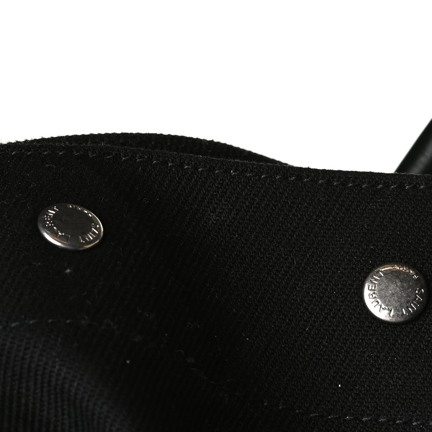 Linen Calfskin Rive Gauche Tote Black