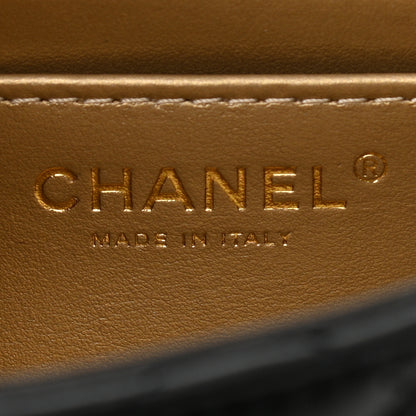 Chanel Lambskin Quilted Enamel Mini Pearl Crush Flap Black 6 of 11