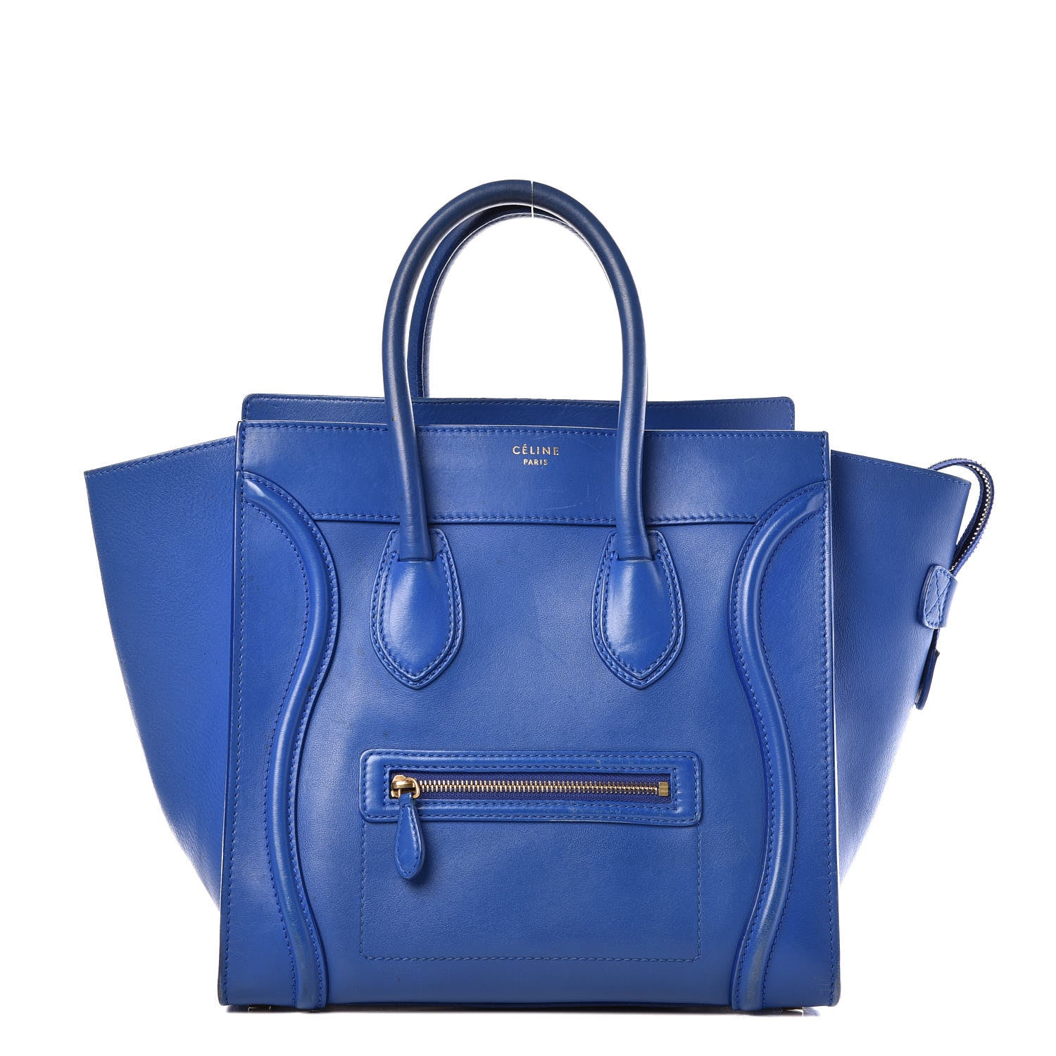 Celine Smooth Calfskin Mini Luggage Royal Blue 1 of 31