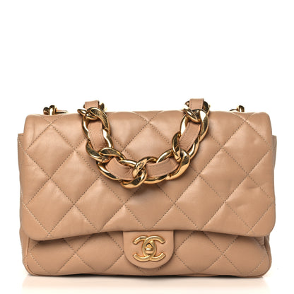 Chanel Lambskin Quilted Large CC Funky Town Flap Beige 1 of 8
