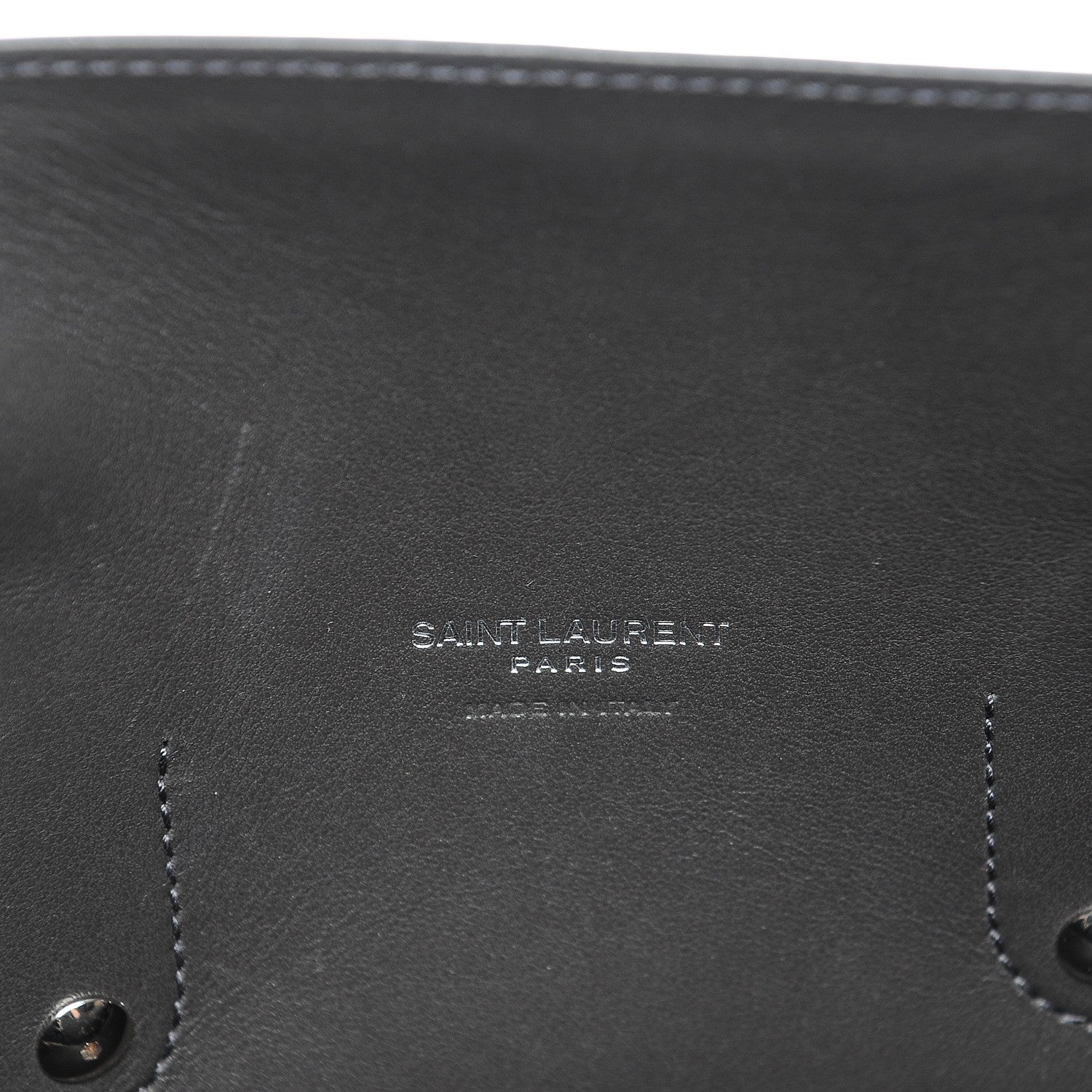 Saint Laurent Calfskin Python Small Sac De Jour Coal Grey Brown 7 of 9