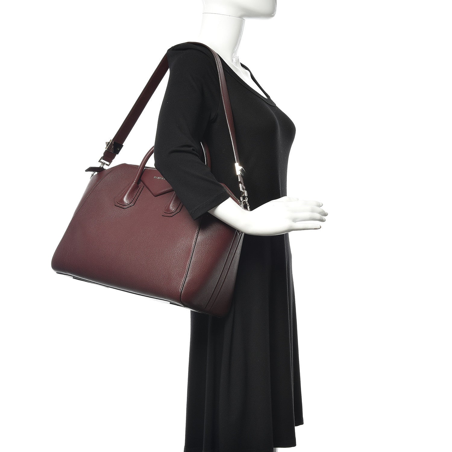 Givenchy Sugar Goatskin Medium Antigona Oxblood 2 of 11