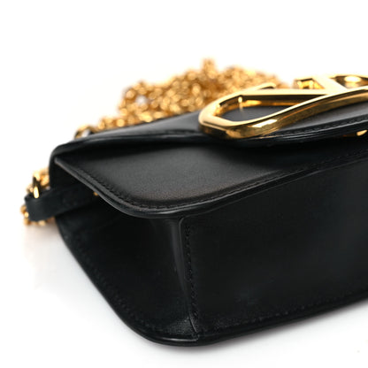Valentino Garavani Calfskin Vlogo Small Loco Shoulder Bag Black 7 of 9