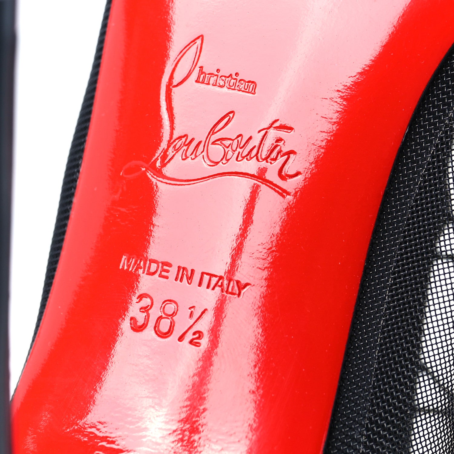 Christian Louboutin Mesh Nappa Marikate 100 Ankle Boots 38.5 Black 6 of 7