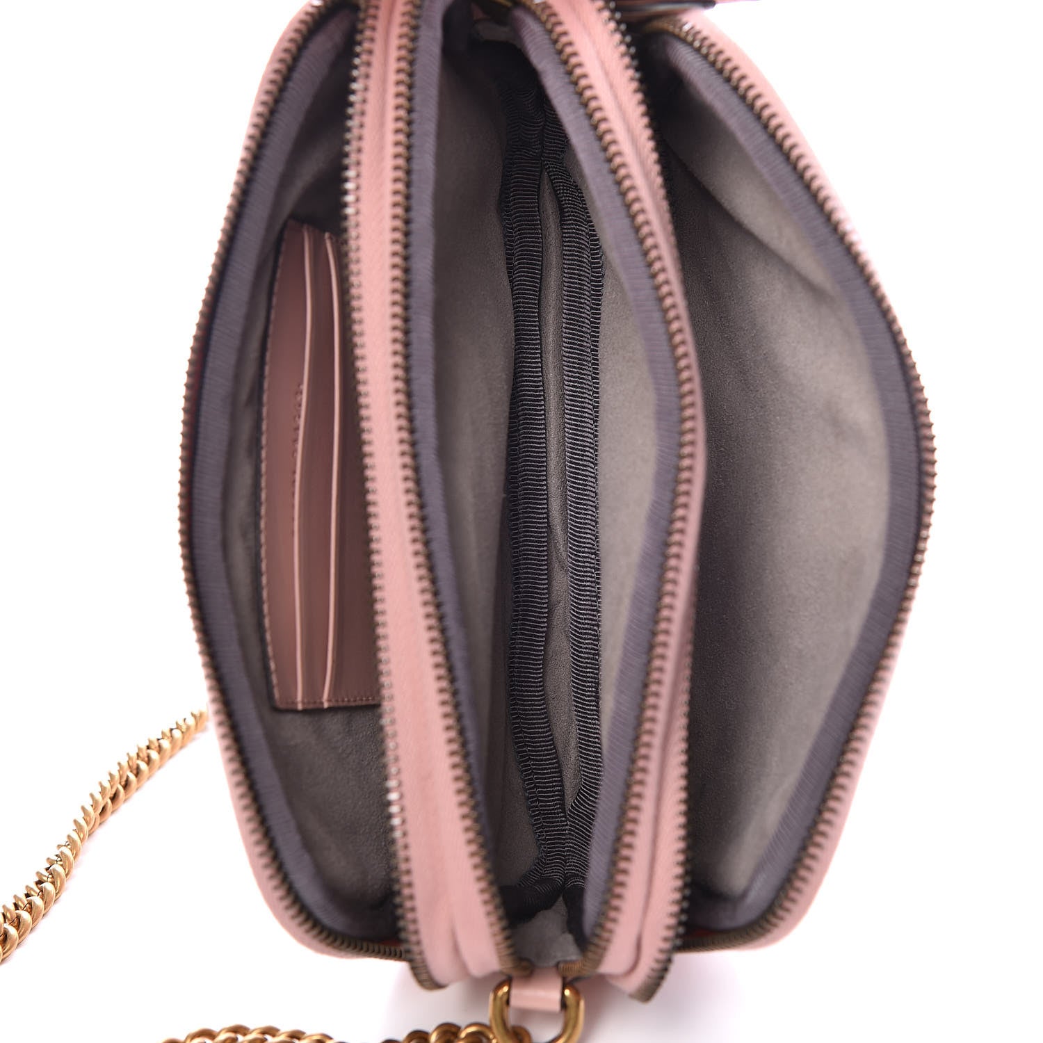 Gucci Calfskin Matelasse Mini GG Marmont Chain Crossbody Bag Perfect Pink 5 of 8