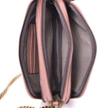 Gucci Calfskin Matelasse Mini GG Marmont Chain Crossbody Bag Perfect Pink 5 of 8