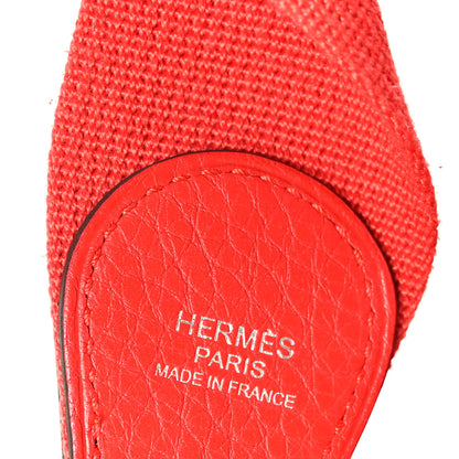 Hermes Taurillon Clemence Evelyne III PM Rouge Tomate 6 of 11