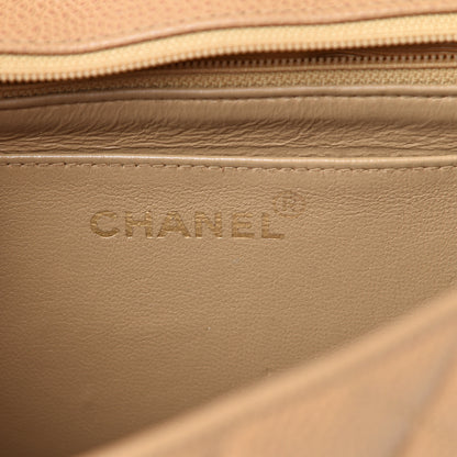 Chanel Caviar Quilted Medium Single Flap Beige 5 of 12