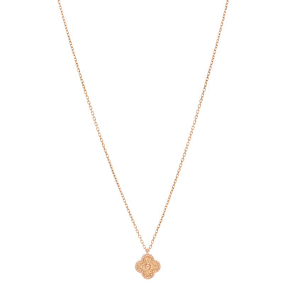 Van Cleef & Arpels 18K Rose Gold Sweet Alhambra Pendant Necklace 1 of 4
