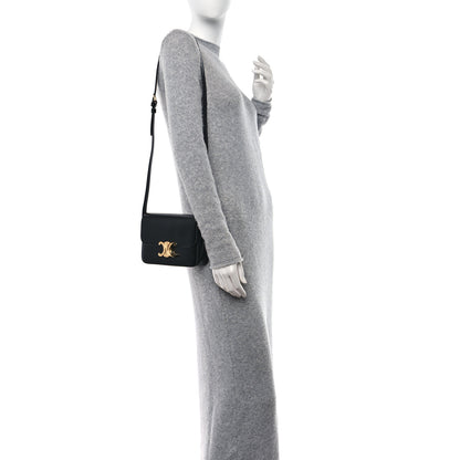 Celine Shiny Calfskin Teen Triomphe Black 2 of 12