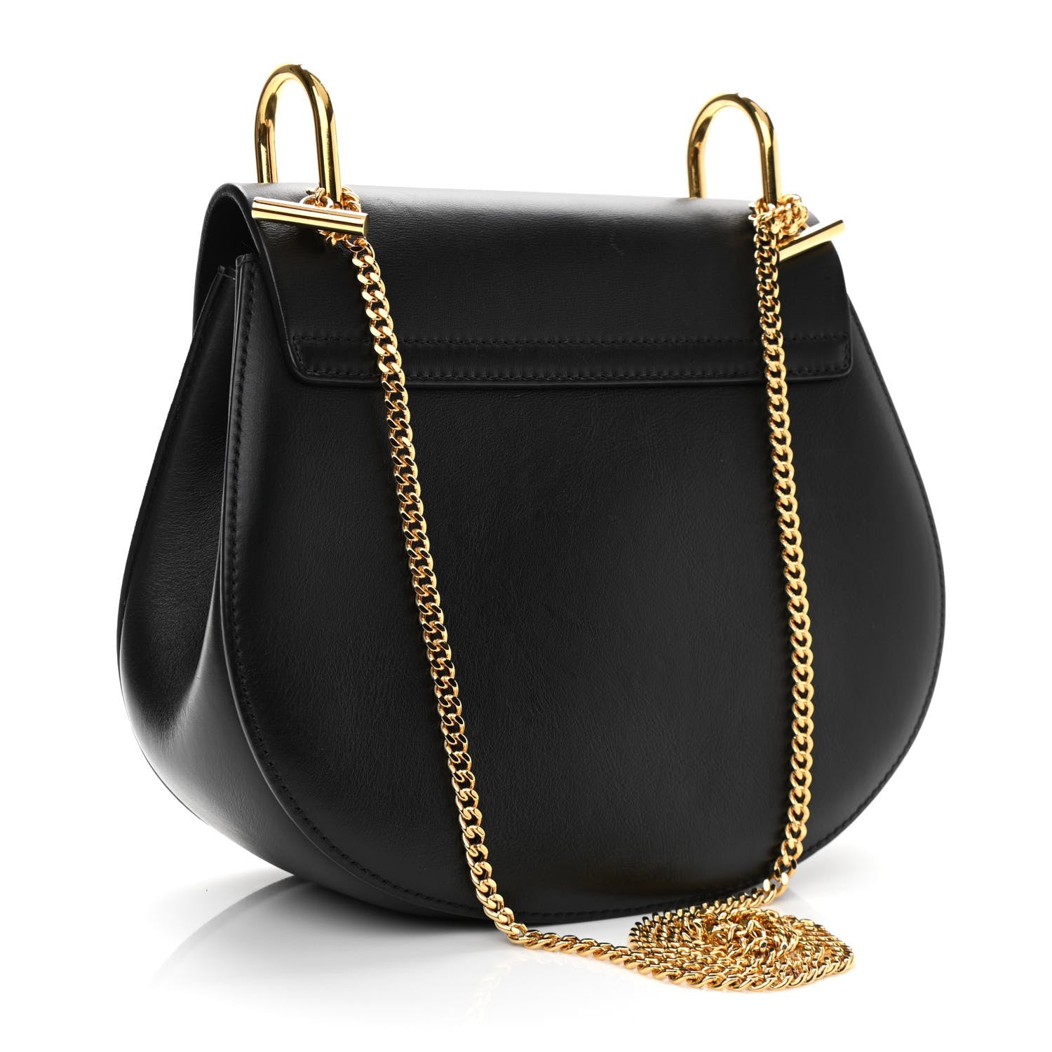 Chloe Suede Smooth Calfskin Drew Shoulder Bag Black 2 of 10
