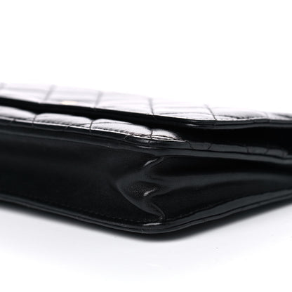 Chanel Lambskin Quilted Wallet On Chain WOC Black 7 of 11