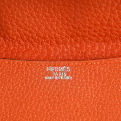 Hermes Togo Amelie Flat Pochette Orange 6 of 7