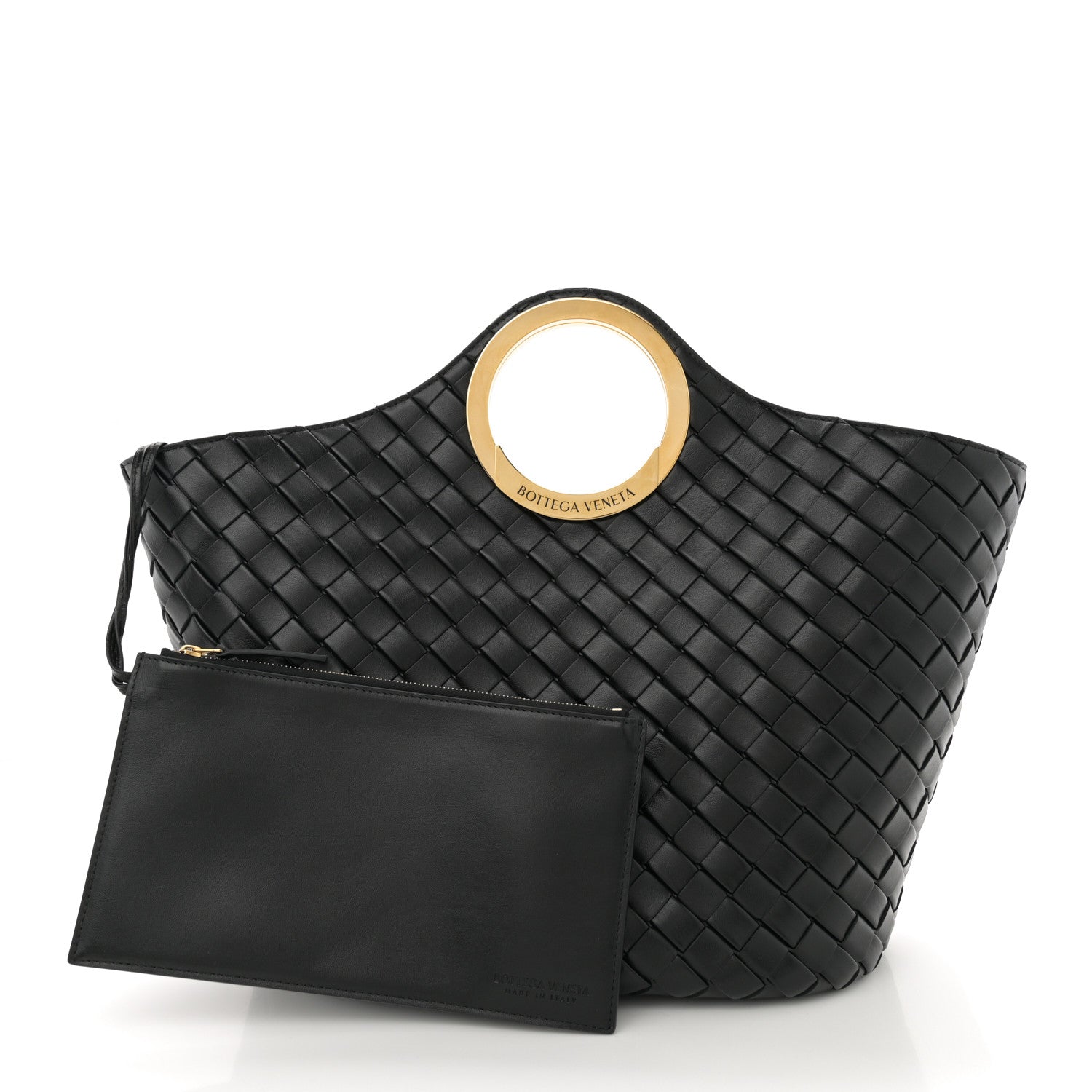 Bottega Veneta Calfskin Intrecciato Picnic Black 2 of 11