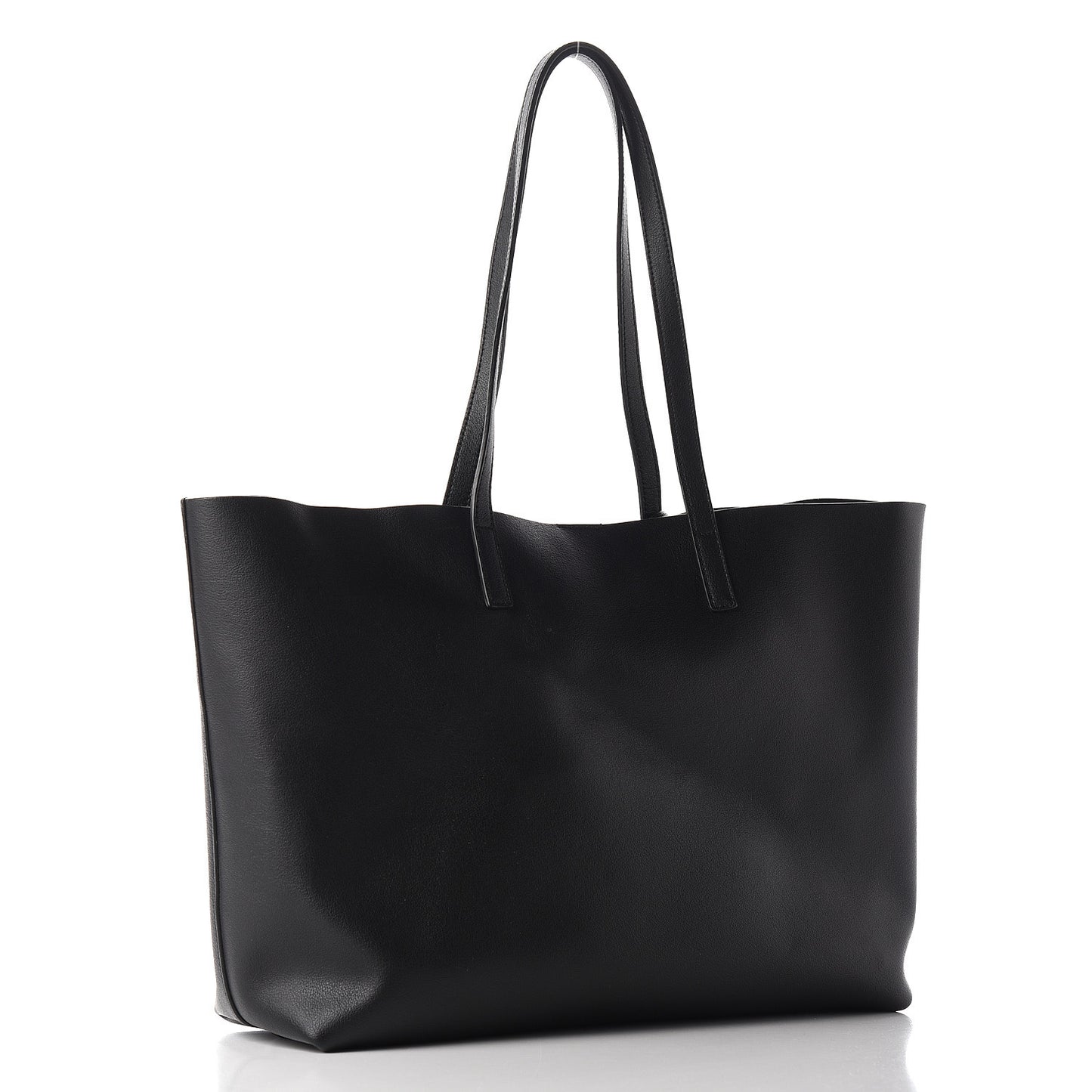 Calfskin Large Shopping Tote Black