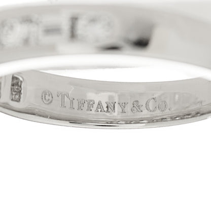 Tiffany Platinum Round Baguette Diamond 3mm Channel-Set Eternity Band Ring 48 4.5 4 of 5