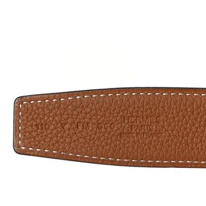 Hermes Box Togo 32mm Belt Strap 110 44 Black Gold 3 of 7