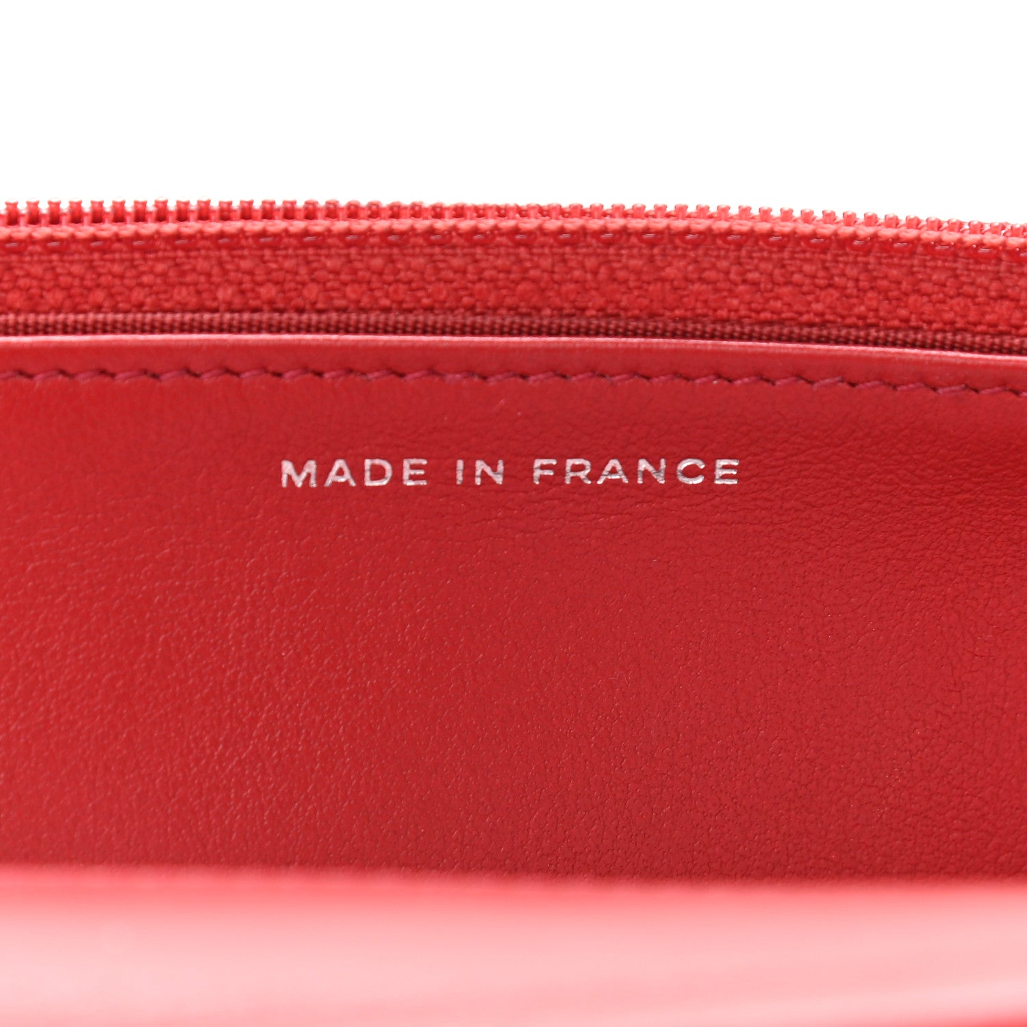 Chanel Caviar Quilted Boy Wallet On Chain WOC Red 7 of 13