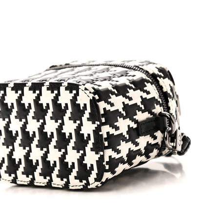 Christian Dior Calfskin Macro Houndstooth Embossed Micro Lady Dior Vanity Case Black White 9 of 9