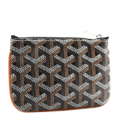 Goyard Goyardine Nano Senat Key Pouch Black Gold 3 of 8