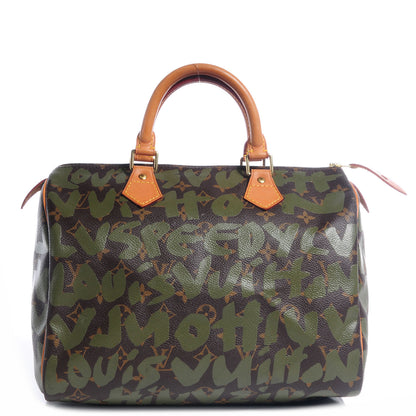 Louis Vuitton Monogram Graffiti Speedy 30 Kaki 1 of 8