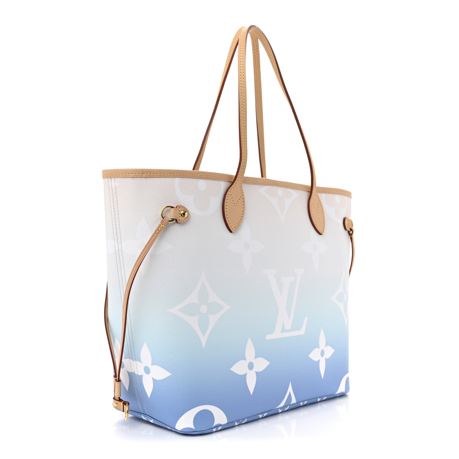 Louis Vuitton Monogram Giant By The Pool Neverfull MM Blue 4 of 13