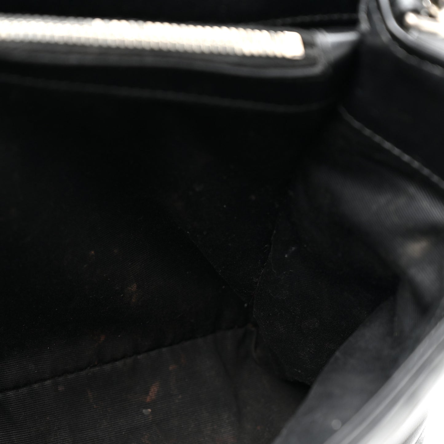 Grain de Poudre Calfskin Y Quilted Monogram Medium Loulou Chain Satchel Black